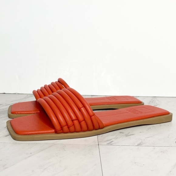 Dolce Vita Nyx Orange Red Slide Sandal 9 - Picture 1 of 13